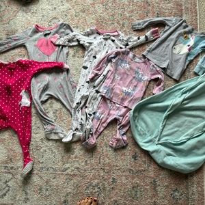 Lot of 18 month Carter pajamas